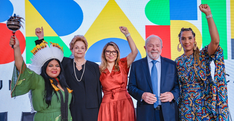 Posse das ministras Sonia Guajajara e Anielle Franco