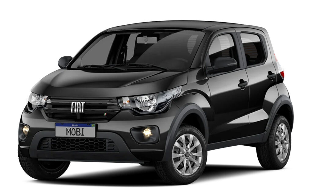 Fiat Mobi 2025, o carro mais barato do Brasil, com preços a partir de R$ 74.990, 